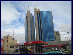 Murcia new part 03 - Las Atalayas, 90m high 23-storey twin skyscrapers from 2007.